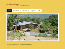 Tablet Screenshot of malawivillage.nl